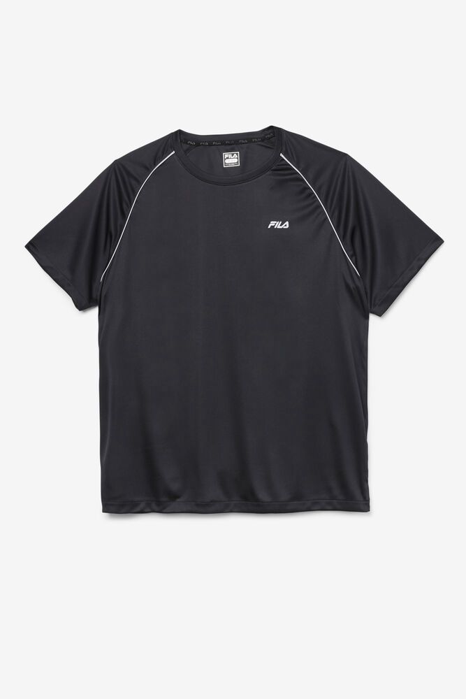 Fila T-Shirt Fauna Crew Mens Black - India WUY-094728